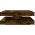 D&eacute;coration sur Grenoble : Tables basses VidaXL Table basse rotative 360� ch&ecirc;ne fum&eacute; 90x90x34,5 cm Marron Unique. . Maison & D&eacute;co > Tables basses.