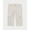 Pantalon enfant Guess Pantalon gar&ccedil;on avec poches cargo Blanc