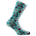 Chaussettes Kindy Mi-chaussettes imprim&eacute;es All over Poissons Viscose de bambou Bleu Grenoble