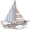 Statuettes et figurines Signes Grimalt D&eacute;coration Murale Bateau Blanc 35x35 cm. . Maison & D&eacute;co > Statuettes et figurines.