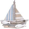 D&eacute;coration sur Grenoble : Statuettes et figurines Signes Grimalt D&eacute;coration Murale Bateau Blanc 35x35 cm. . Maison & D&eacute;co > Statuettes et figurines.