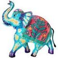 D&eacute;coration sur Grenoble : Statuettes et figurines Signes Grimalt &Eacute;l&eacute;phant Bleu 40x40 cm. . Maison & D&eacute;co > Statuettes et figurines.
