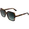 Lunettes sur Grenoble : Lunettes de soleil Calvin Klein Jeans CK25537S Lunettes de soleil, Havana/Vert / P&eacute;trole, 56 mm