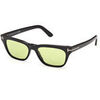 Lunettes de soleil Tom Ford FT1362 PENN-02 Lunettes de soleil, Noir/Vert, 53 mm