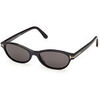 Lunettes de soleil Tom Ford FT1310 CHLOE-02 Lunettes de soleil, Noir/Fum&eacute;e, 52 mm Noir