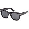 Lunettes de soleil Tom Ford FT1304 FINN-02 Lunettes de soleil, Noir/Fum&eacute;e, 53 mm Noir