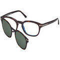 Lunettes sur Grenoble : Lunettes de soleil Tom Ford FT5532-B Cadres Optiques, Havana/Vert, 49 mm