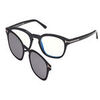 Lunettes de soleil Tom Ford FT5532-B Cadres Optiques, Noir/Fum&eacute;e, 49 mm Noir