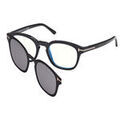 Lunettes sur Grenoble : Lunettes de soleil Tom Ford FT5532-B Cadres Optiques, Noir/Fum&eacute;e, 49 mm Noir