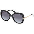 Lunettes sur Grenoble : Lunettes de soleil Guess GU00215 Lunettes de soleil, Noir/Fum&eacute;e, 55 mm Noir