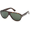 Lunettes de soleil Tom Ford FT1336 SAMUELE-02 Lunettes de soleil, Havana/Vert, 61 mm
