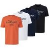 T-shirt S.Oliver Homme T-shirt Paquet de 4 Logo T-Shirt