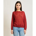 Pull Iblues Pull Femme en M&eacute;lange Lin Bordeaux Grenoble