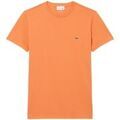 Tee-shirts sur Grenoble : T-shirt Lacoste T shirt col rond Ref 52097 IY0 Orange