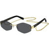 Lunettes de soleil Marc Jacobs MARC 496/S AIR Lunettes de soleil, Or/Gris, 57 mm Dor&eacute;