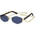 Lunettes sur Grenoble : Lunettes de soleil Marc Jacobs MARC 496/S AIR Lunettes de soleil, Or/Bleu, 57 mm Dor&eacute;