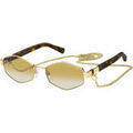 Lunettes sur Grenoble : Lunettes de soleil Marc Jacobs MARC 496/S Lunettes de soleil, Or/Jaune, 55 mm Dor&eacute;