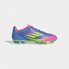 Chaussures de foot adidas F50 Club FG/MG Blue Fusion Lucid Lemon Lucid Pink