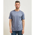 Tee-shirts sur Grenoble : T-shirt BOSS T-shirt en coton m&eacute;lang&eacute; pour homme Thompson Bleu
