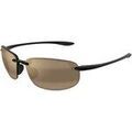 Lunettes sur Grenoble : Lunettes de soleil Maui Jim MJ0407S Lunettes de soleil, Noir/Bronze, 64 mm