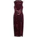 Robes sur Grenoble : Robe Superdry Robe longue en velours rouge sans manches