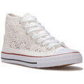 Baskets femme sur Grenoble : Baskets montantes La Modeuse Baskets, slip-on pour femme - Blanc -