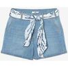 Short Le Temps des Cerises Short sydney en jeans bleu