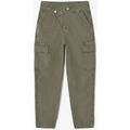 Pantalons sur Grenoble : Pantalon Le Temps des Cerises Pantalon cosy army kaki &agrave; fermeture asym&eacute;trique Vert