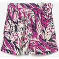 Short Le Temps des Cerises Short armelle &agrave; motif jungle violine Rose