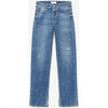 Jeans Le Temps des Cerises Jeans 400/19 mom luxe taille haute destroy bleu
