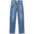 Pantalons sur Grenoble : Jeans Le Temps des Cerises Jeans 400/19 mom luxe taille haute destroy bleu