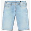 Short Le Temps des Cerises Bermuda laredo en jeans bleu clair d&eacute;lav&eacute; Bleu
