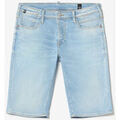 Shorts/Bermuda sur Grenoble : Short Le Temps des Cerises Bermuda laredo en jeans bleu clair d&eacute;lav&eacute; Bleu
