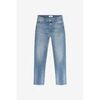 Jeans Le Temps des Cerises Jeans 400/18 mom basic taille haute 7/8&egrave;me destroy bleu Bleu