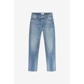 Pantalons sur Grenoble : Jeans Le Temps des Cerises Jeans 400/18 mom basic taille haute 7/8&egrave;me destroy bleu Bleu