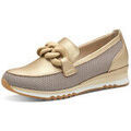 Chaussures plates femme sur Grenoble : Mocassins Marco Tozzi 102 gold comb