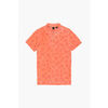 T-shirt Le Temps des Cerises Polo fezur &agrave; motif palmier Orange