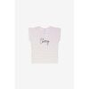 T-shirt Le Temps des Cerises T-shirt cottard blanc &agrave; rayures Blanc