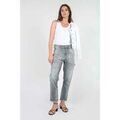 Pantalons sur Grenoble : Jeans Le Temps des Cerises Jeans 400/60 girlfriend union taille haute destroy gris