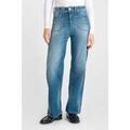 Pantalons sur Grenoble : Jeans Le Temps des Cerises Jeans pulp wide leg zim taille haute 7/8&egrave;me bleu Bleu