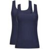 Gu&ecirc;pi&egrave;res Chantelle Femme Maillot de corps Paquet de 2 SOFTSTRETCH Bleu