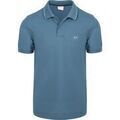 Polo Sun68 Polo Col Ray&eacute; Fin Bleu P&eacute;trole Bleu