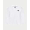 T-shirt enfant Emporio Armani EA7 Pull &agrave; manches longues gar&ccedil;on Blanc