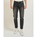 Jeans/Pantalons sur Grenoble : Jeans tapered Sette/Mezzo Jean Homme SetteMezzo en Lavage Fonc&eacute; Gris