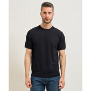 Pull Sette/Mezzo Pull Homme Settemezzo avec C&ocirc;tes Noir