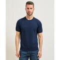 Pull Sette/Mezzo Pull Homme Settemezzo avec C&ocirc;tes Bleu