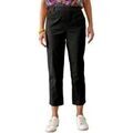 Pantalons sur Grenoble : Pantalon Daxon by - Pantacourt avec &eacute;lasthanne Noir