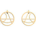 Boucles d'oreille sur Grenoble : Boucles oreilles Les Georgettes Cr&eacute;oles Valse dor&eacute;es 30mm Jaune