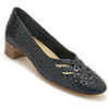 Chaussures escarpins Pediconfort Escarpins tress&eacute;s semelle confort Bleu