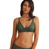 Triangles / Sans armatures Selmark Soutien-gorge triangle pr&eacute;form&eacute; plongeant coques amovibles Vert